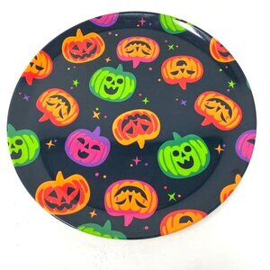 Target 10" Halloween Melamine Neon Pumpkins Dinner Plate Hyde and EEK! Boutique™